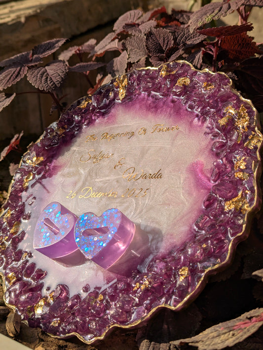 Two Hearts, One Journey Engagement Tray