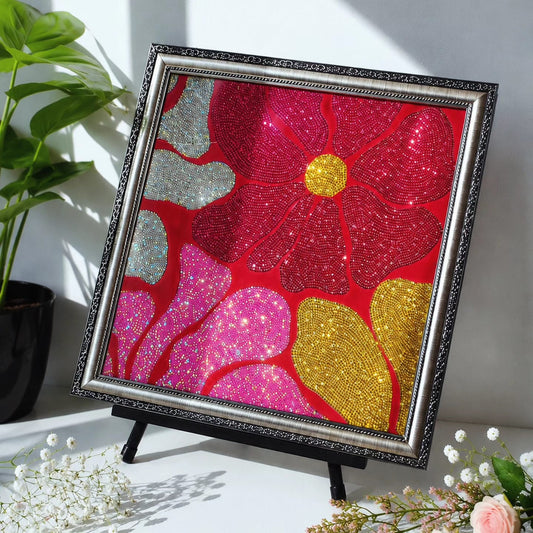 Rehinestone Painting | Antique Frame | Crystal Handcrafted  Wall Decoration