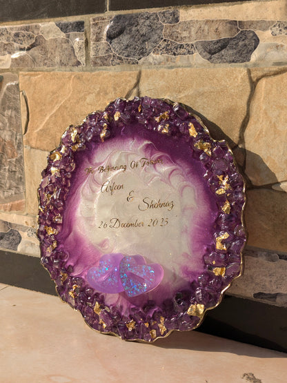Two Hearts, One Journey Engagement Tray