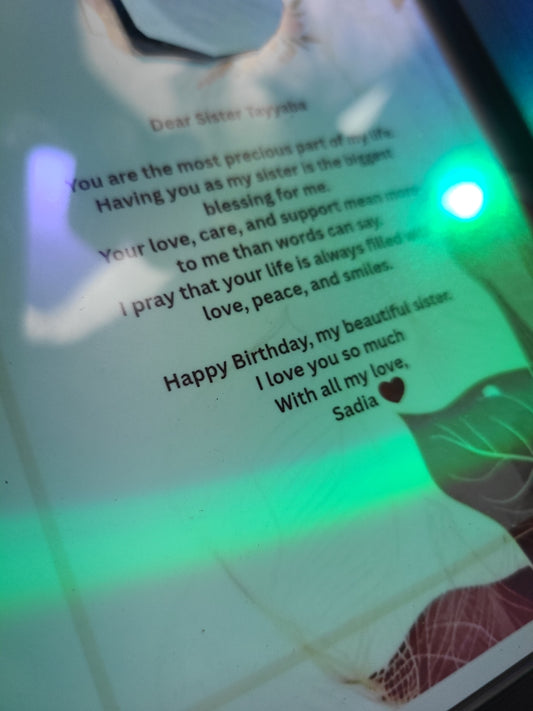 Personalized A5 Message Frame