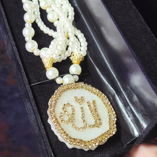 Stone-Embellished Islamic Neckwear