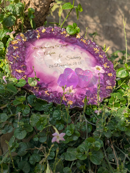 Two Hearts, One Journey Engagement Tray