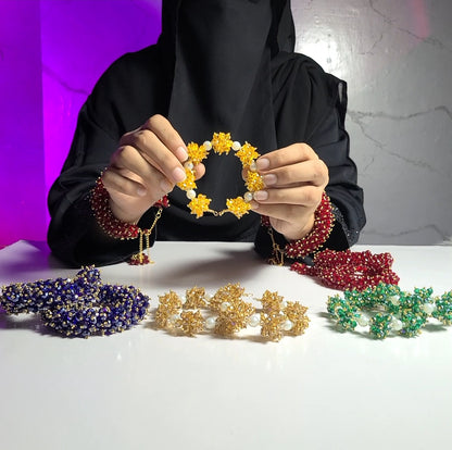 Loreal Beads Gajrey- Pearls
