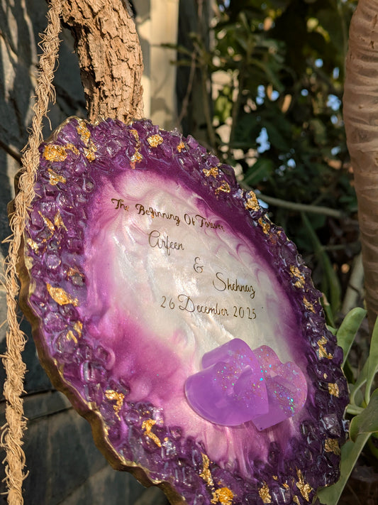 Two Hearts, One Journey Engagement Tray